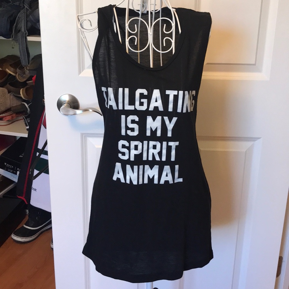 Tailgating is my spirt animal foootball tanktop
